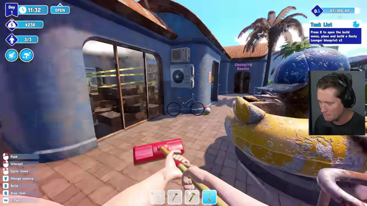 Waterpark Simulator ticket booth and gate sales